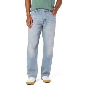 Levi Strauss Signature Gold Mens Loose Straight Jean Point Loma Light Wash 40x30